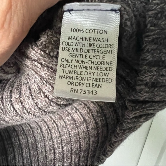 Bowen & Wright 100% cotton knit men’s brown sweater, size small - Picture 3 of 4